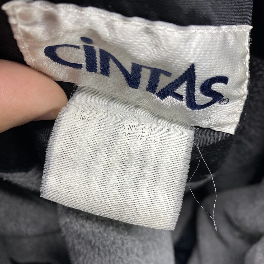 Cintas Centurylink Jacket‎ Black Fleece Lined 31 x 22 Logo Coat Zipper Pockets